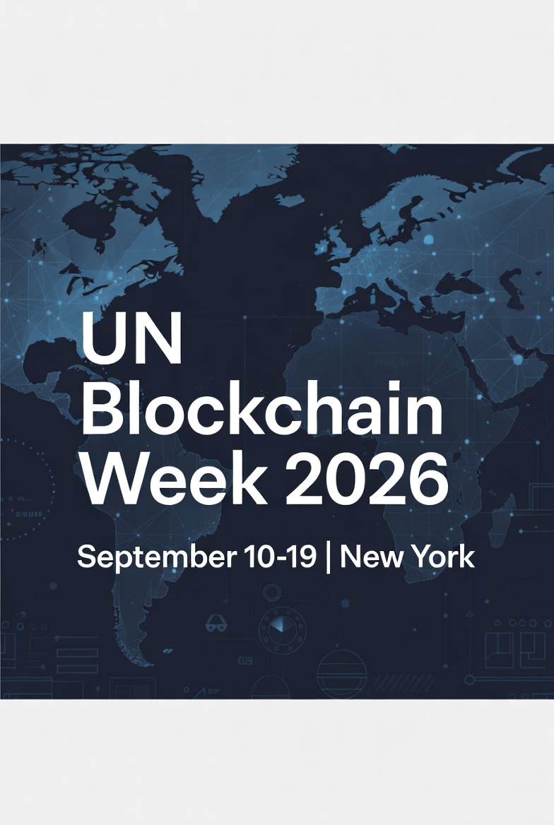 UN Blockchain Week KOL Program square promotional graphic for Instagram and general social media posts